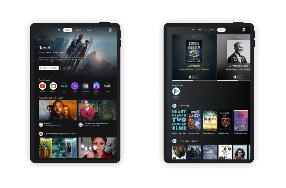 Google Entertainment Space novosti za tablete StirLine