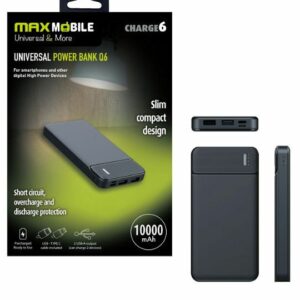 MAXMOBILE POWER BANK BOX Q6 10000mAh DUAL USB crni_1