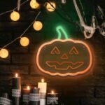 Neon PLEXI LED HAPPY PUMPKIN orange green FPNE10 Forever Light3