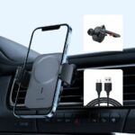 Joyroom Car Phone Holder with 15W Qi Wireless Charger (MagSafe Compatible) for Air Vent (JR-ZS295)3