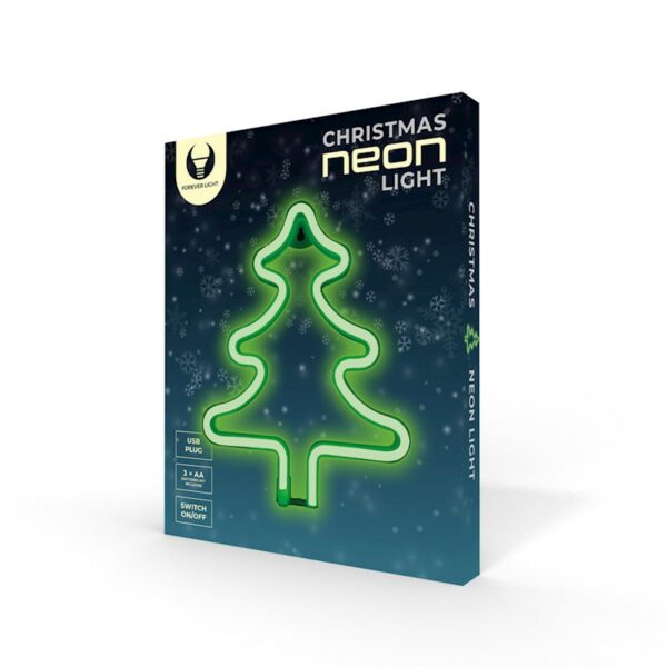 Neon LED CHRISTMAS TREE green FLNE16 Forever Light2
