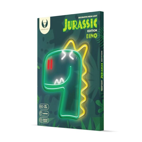 Neon LED JURASSIC DINO green FLNJ02 Forever Light1