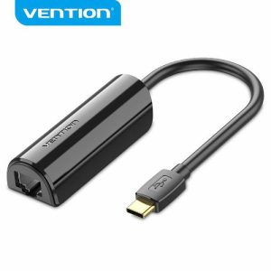 Vention adapter Tip C na Ethernet 100mbs 0.15m CFABB crni