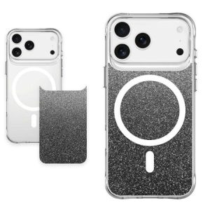 MaxMobile maska za iPhone 17 Pro DROP-PROOF PURE MAGSAFE prozirna/glitter