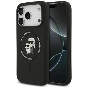 Karl Lagerfeld maskica za iPhone 17 Pro KLHMP17LSCMKCRHK Karl&Choupette Mag crna