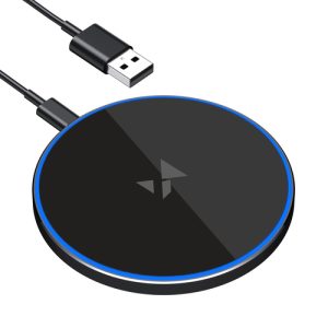 Wozinsky WLI-01Y 15W Qi bežični punjač s USB-C kabelom crni