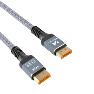 Wozinsky WPS-16AYL2S DisplayPort 2.1 kabel VESA certificiran 80Gb/s 16K 2m