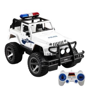 Double Eagle Jeep (policija) automobil na daljinsko upravljanje 1:12 E550-003 bijeli