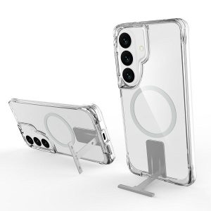 MaxMobile maskica za Samsung Galaxy S26 DROP-PROOF PURE MAGSAFE KICKSTAND prozirna