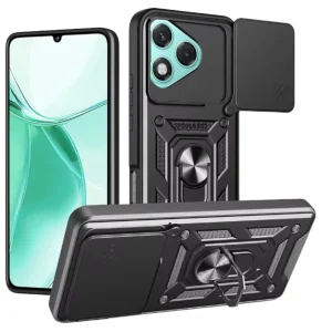 MaxMobile maskica za Honor 600/600 Pro ANTI-SHOCK WITH RING crna